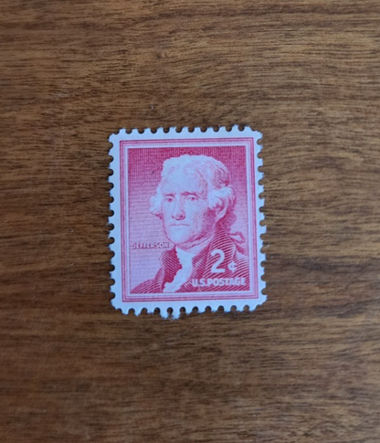 Scott 1055, the 2¢ Jefferson Coil Issue from the Liberty Series