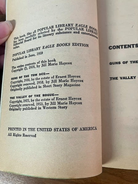 Earnest Haycox Books - Lot of 3