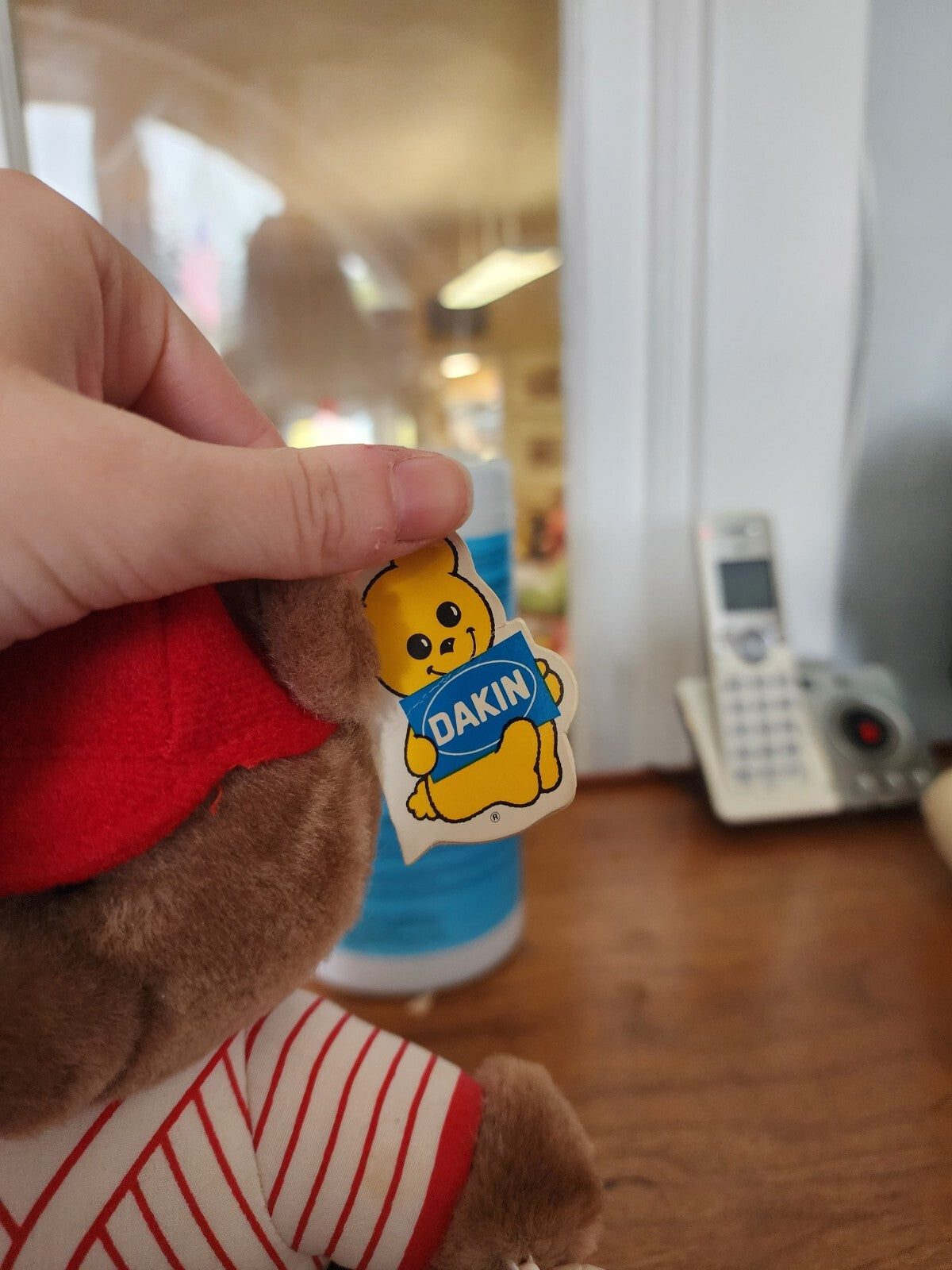 VTG 1986 Slugger Bear Dakin Baseball Player 8" Plush Animal Toy VWT