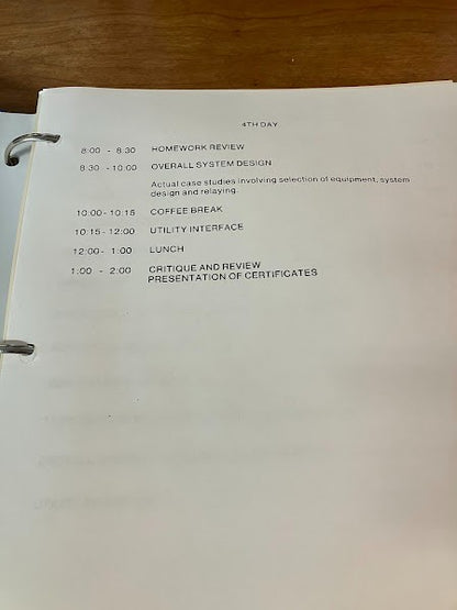 Book - Westinghouse Technical Training Seminar