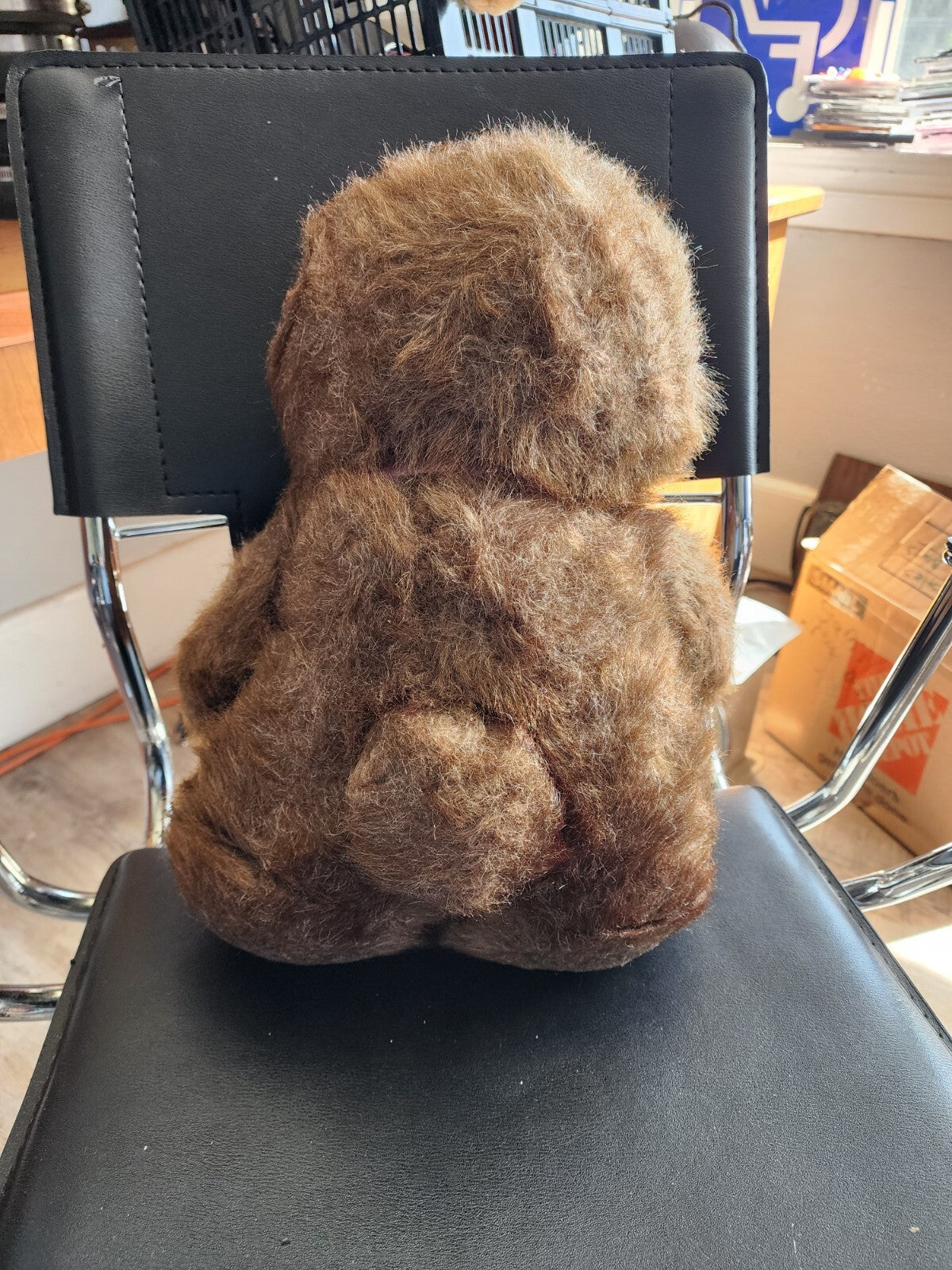 Vtg 1980's Brown Teddy Bear Stuffed Plush Animal Toy