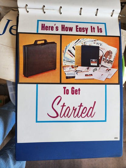 OOAK Vintage Amway Poster Examples In a Binder Folder