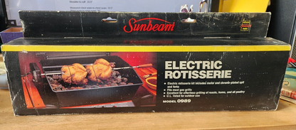 Sunbeam Rotisserie Model 0989 Fits Most Gas Grills New Unused