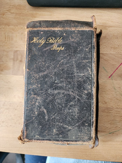 Holy Bible "moaps" 19th century - Leather