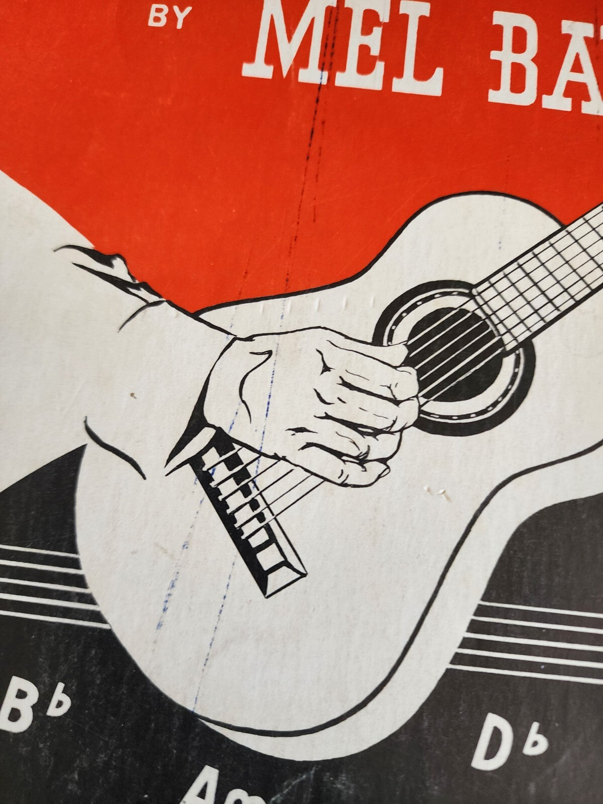 Vintage Mel Bay Guitar Chords Book – Picture & Diagram Form –1959