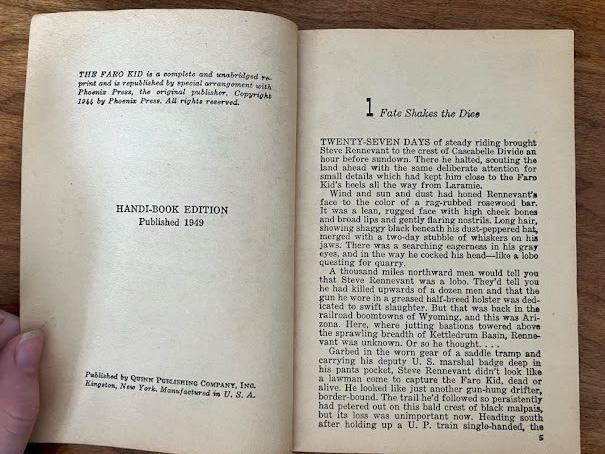 Handi-Book Western (lot of 2) - "The Fargo Kid" and "Empty Saddles"