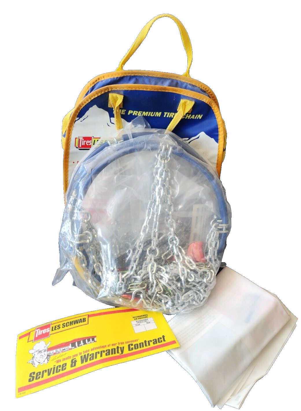 Les Schwab Quick Fit Diamond Pattern Tire Show Chains, Stock #1550-s Never Used