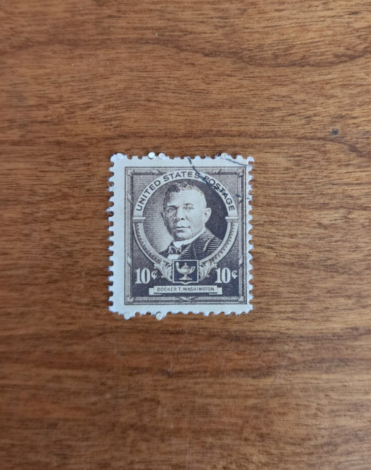 1940 US Postage Famous Americans Booker T Washington Educator Single 10c Stamp