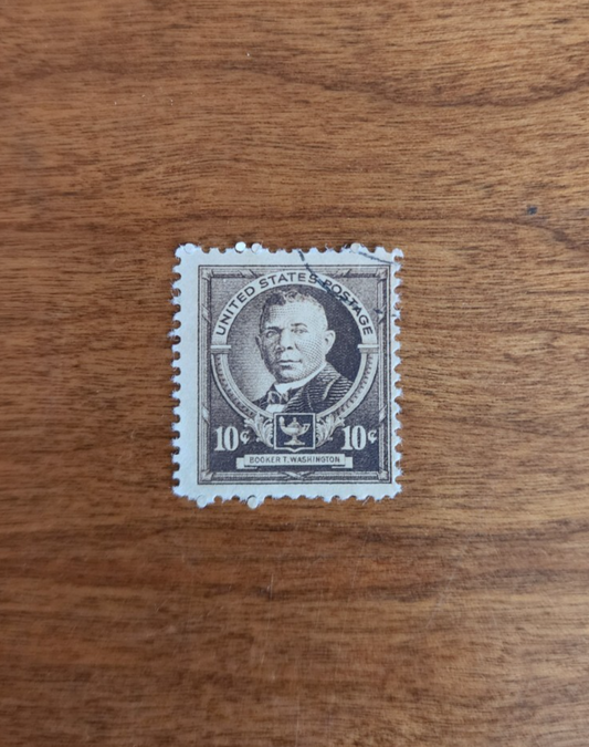 1940 US Postage Famous Americans Booker T Washington Educator Single 10c Stamp