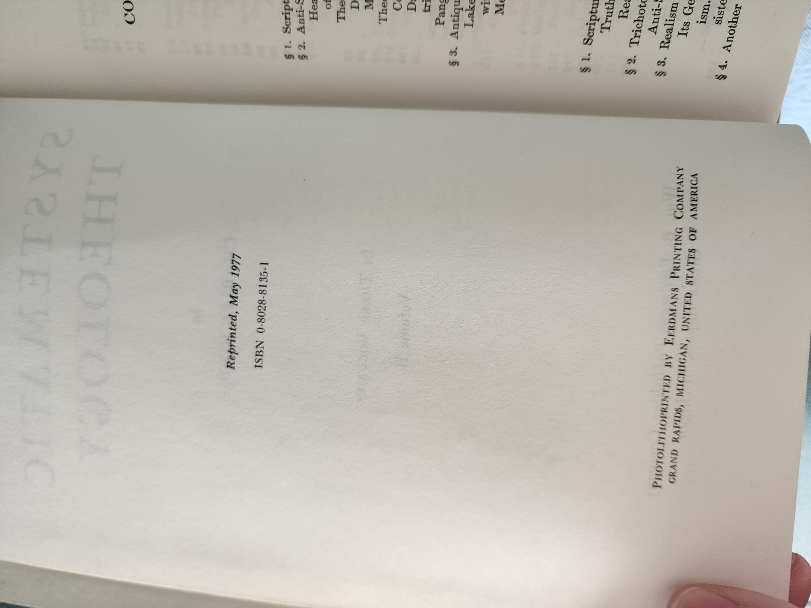 Systematic Theology By Charles Hodge 1946 Volumes of 3