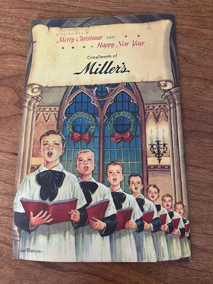Vintage Carols For Christmas Booklet - Miller's Songbook - Jo Tillotson