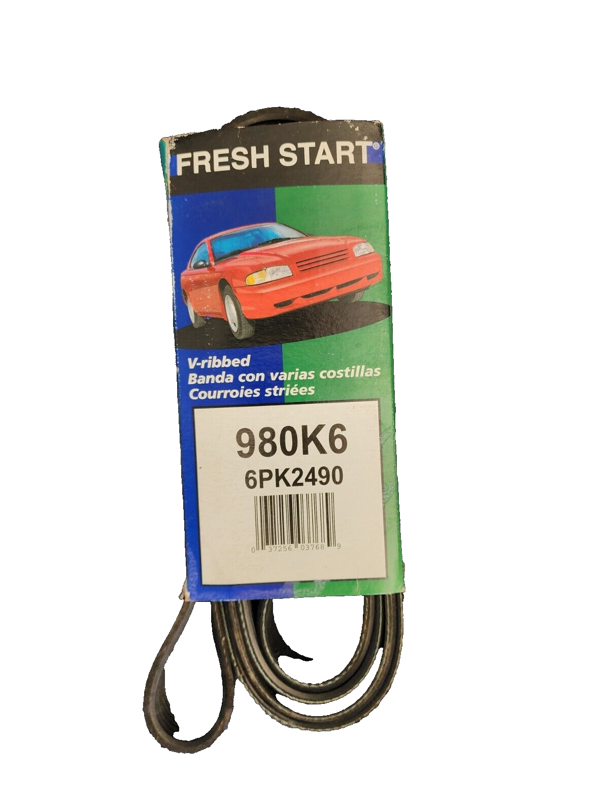 Fresh Start 980K6 Replacement Automotive Micro Poly V-Ribbed Serpentine Belt
