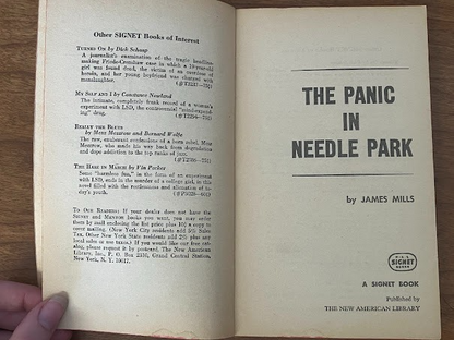 Vintage Paperback - James Mills: The Panic in Needle Park