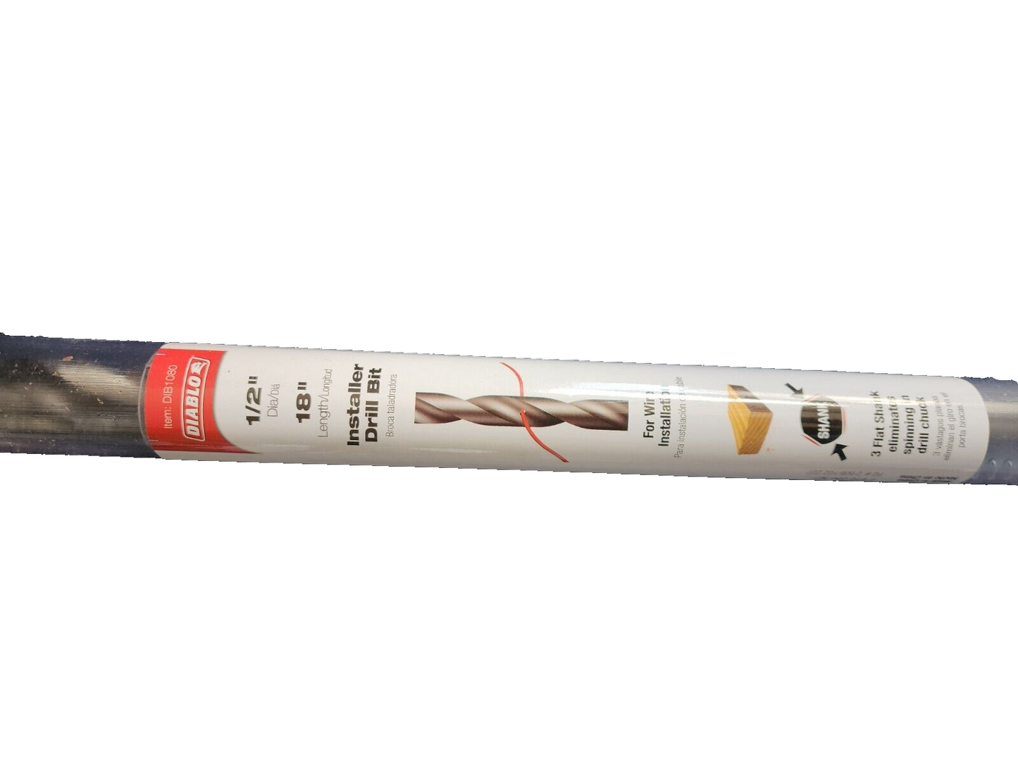 Diablo DIB1080 Installer Drill Bit, 1/2 in. x 18 in.