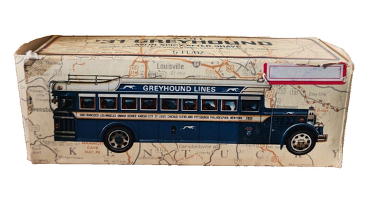 Vintage Avon Blue Greyhound Bus Line 5 oz. Everest After Shave