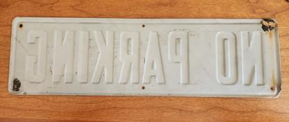 No Parking 12x16 Aluminum Sign 15.5" x 4.5"