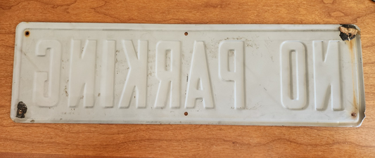 No Parking 12x16 Aluminum Sign 15.5" x 4.5"