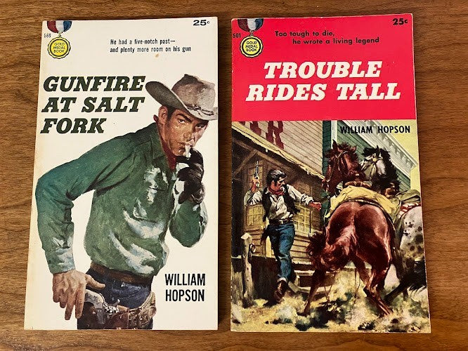 Gold Medal Books by William Hopson - lot of 2