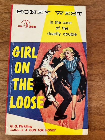 Vtg Paperbacks - "She Devil" & "Girl On The Loose" Pyramid Books - lot of 2