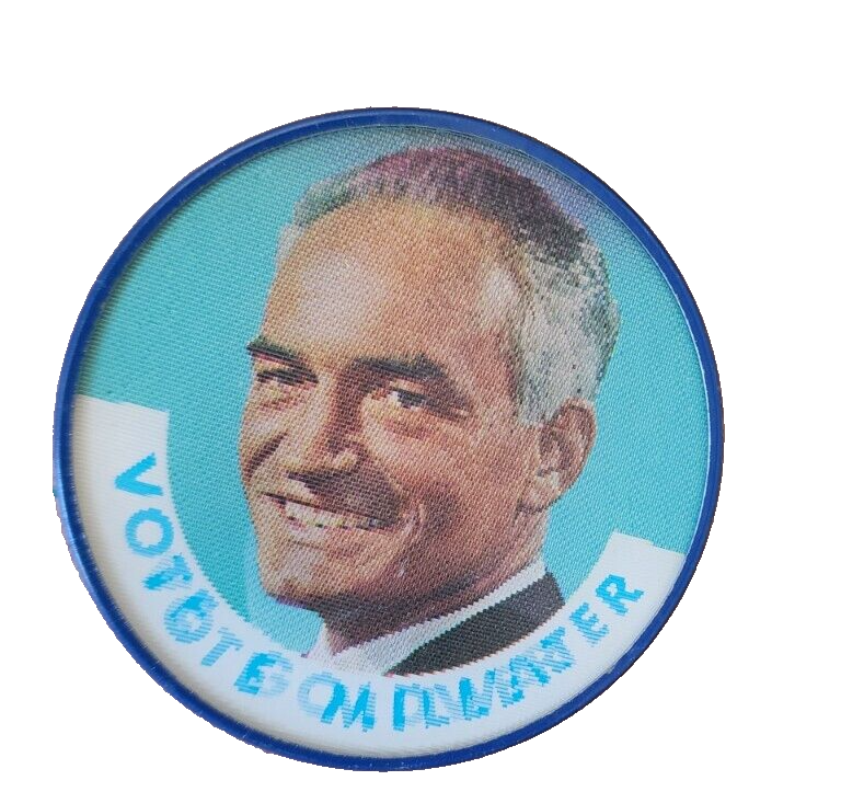 Vote Goldwater / Vote Miller VARI-VUE Political Campaign Lenticular Pin/Button