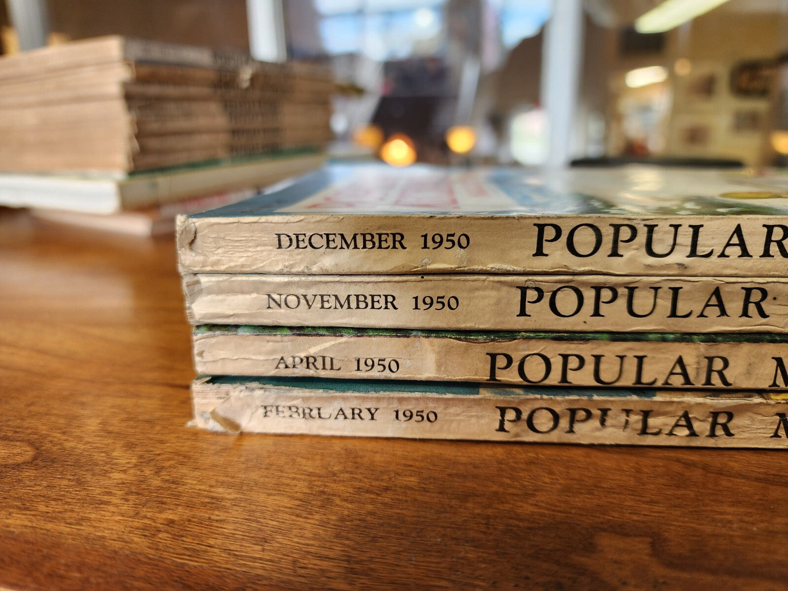 Lot of 4 Vintage Popular Mechanics Magazines 1950s