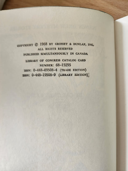 Nancy Drew #8 Nancy's Mysterious Letter by Carolyn Keene Hardcover Book 1968