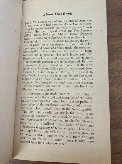 Penguin Books - Serenade by James M. Cain