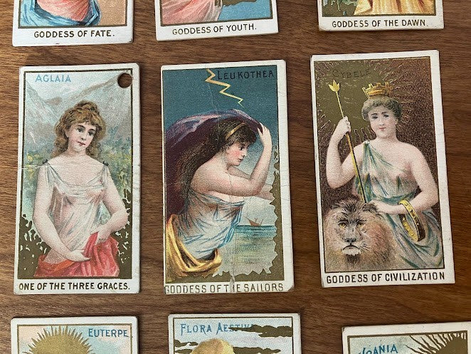 GODDESSES OF THE GREEKS & ROMANS: Wm S. Kimball & Co's - lot of 9