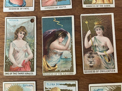 GODDESSES OF THE GREEKS & ROMANS: Wm S. Kimball & Co's - lot of 9