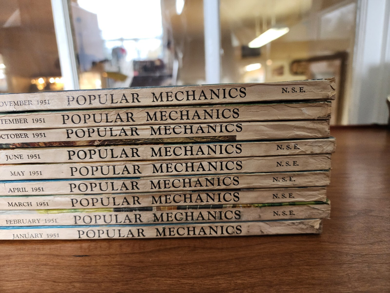 10 Vtg POPULAR MECHANICS Magazines 1951