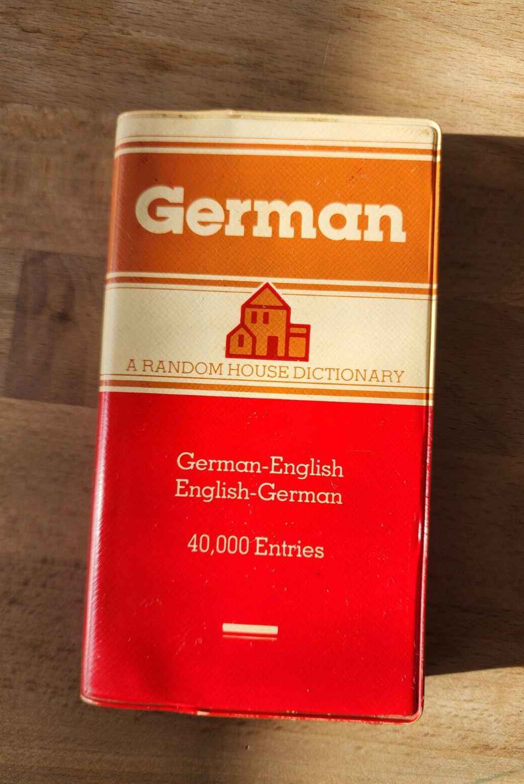 GERMAN - DEUTSCH - ENGLISH A Random House Pocket Dictionary 1983 Vinyl Cover 
