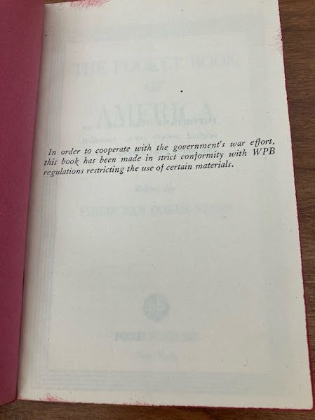 Vtg Pocket Book - THE POCKET BOOK OF AMERICA