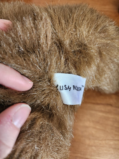 Vintage 1985 COMMONWEALTH Plush Brown Teddy Bear