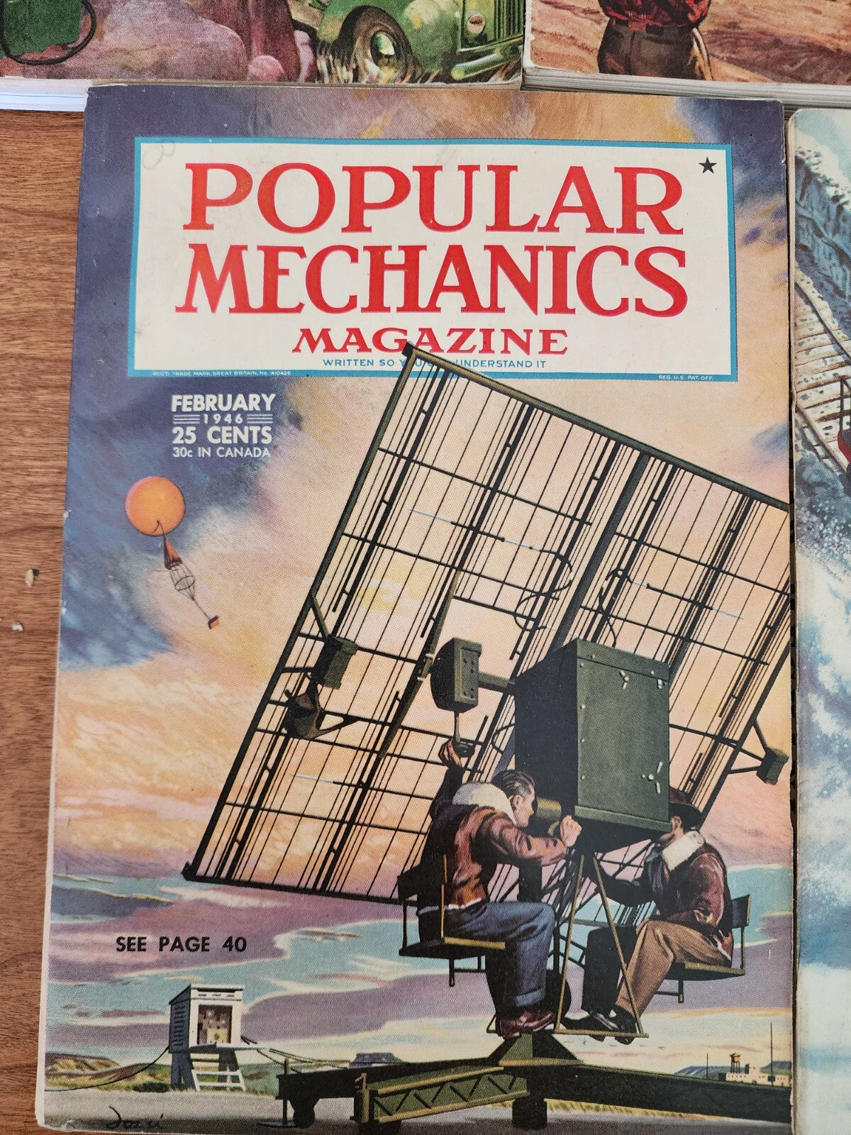 Popular Mechanics Magazine Lot of (5) Issues 1946