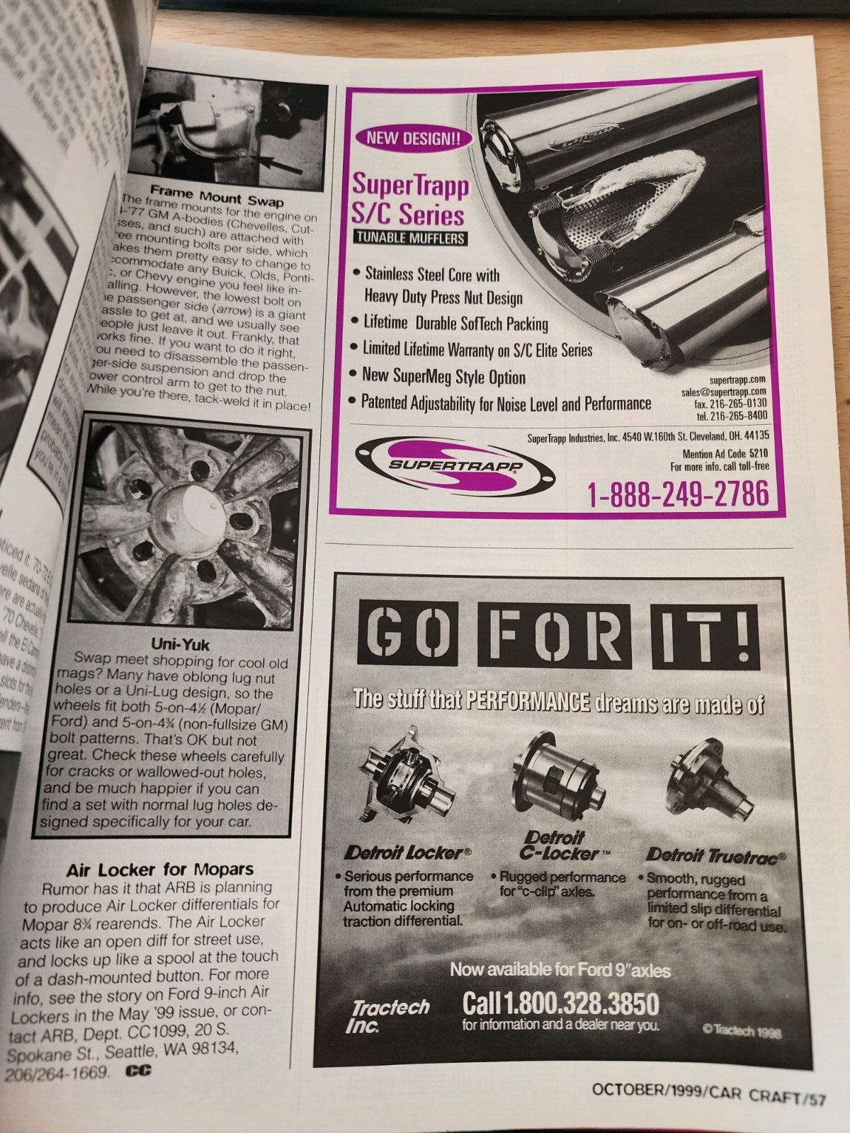 OCTOBER 1999 CAR CRAFT MAGAZINE 500HP HOW-TO