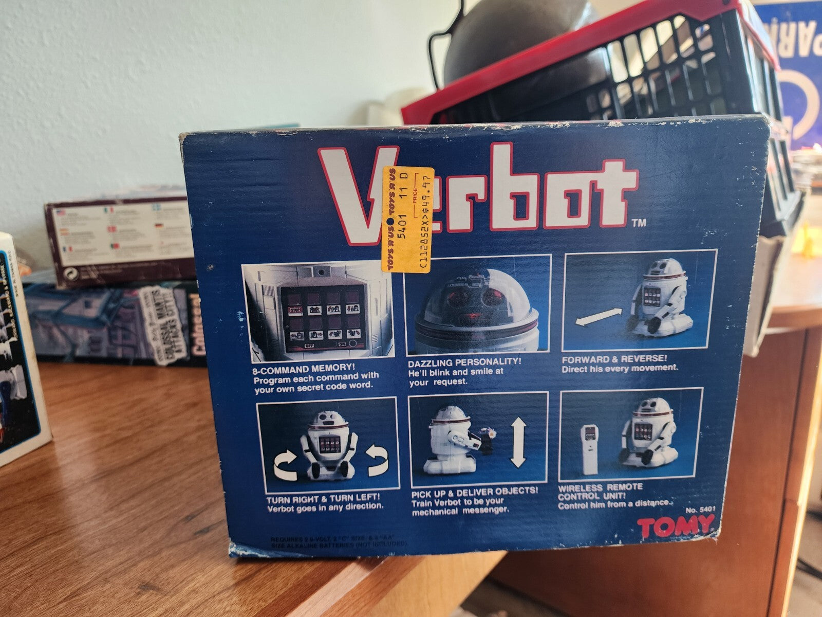 Vintage Verbot Robot w/Remote Control #5401 Voice Command - Not Working