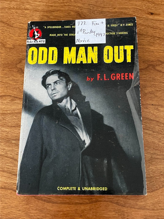 Odd Man Out, F.L. Green, 5th Printing, April 1948 Vintage Paperback
