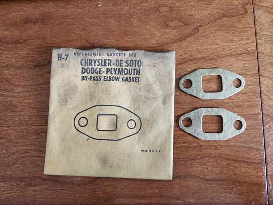 H-7 Chrysler Dodge DeSoto Plymouth Bypass Water Gasket (lot of 2)