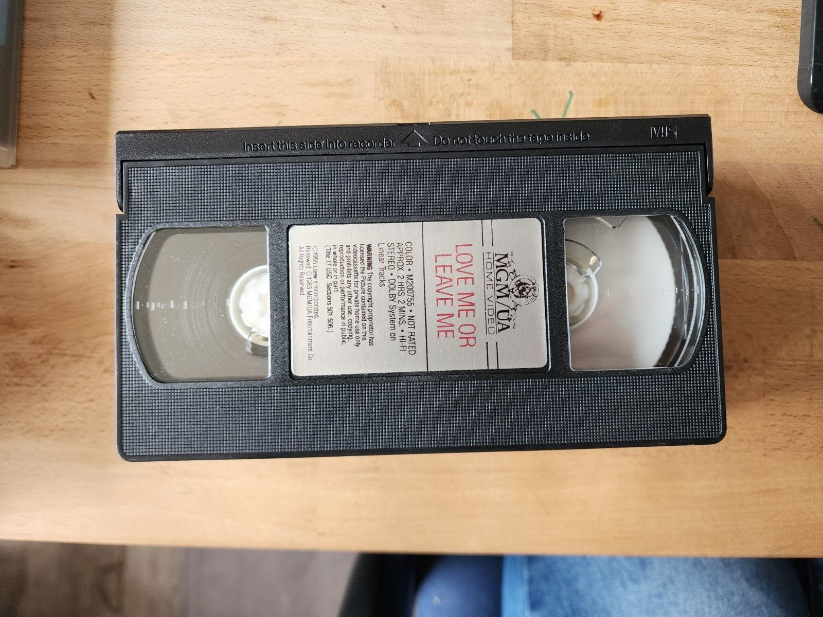 MGM Presents Doris Day & James Cagney in Love Me or Leave Me (VHS, 1988)