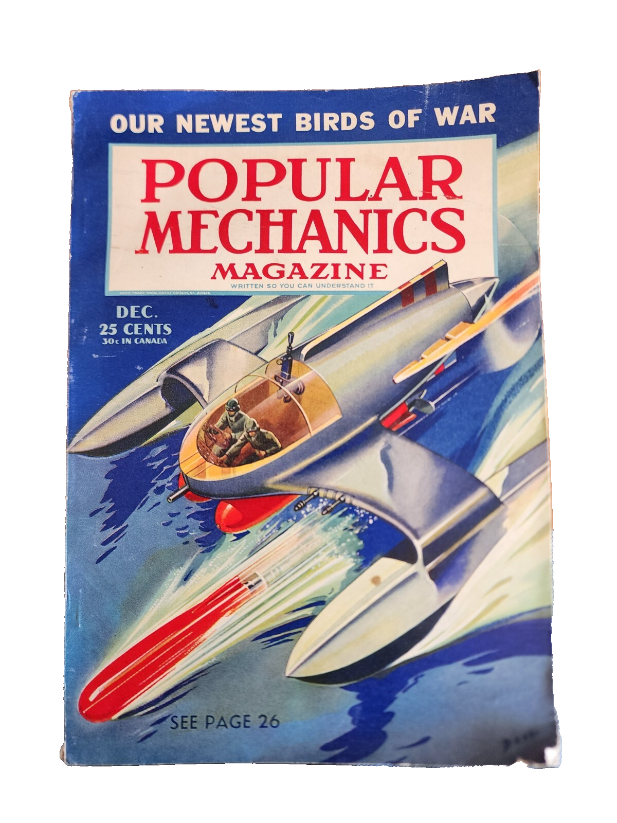Popular Mechanics Magazine DEC 1941 WW2 Vtg History