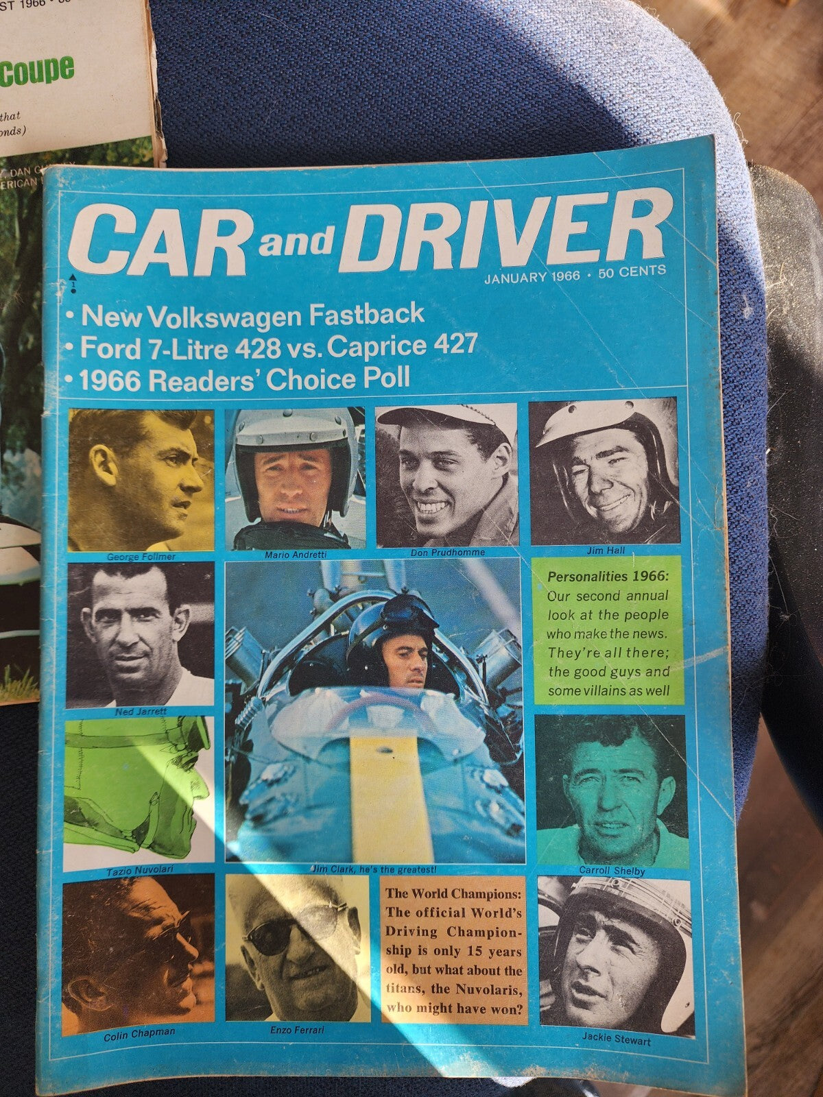 Lot of 2 Car And Driver Magazine Aug & Jan 1966 Vintage