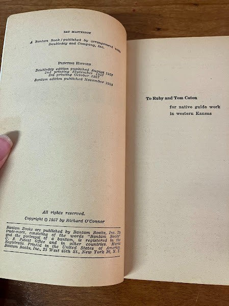 Bantam Books - Bat Masterson and Company Q by Richard O'Connor
