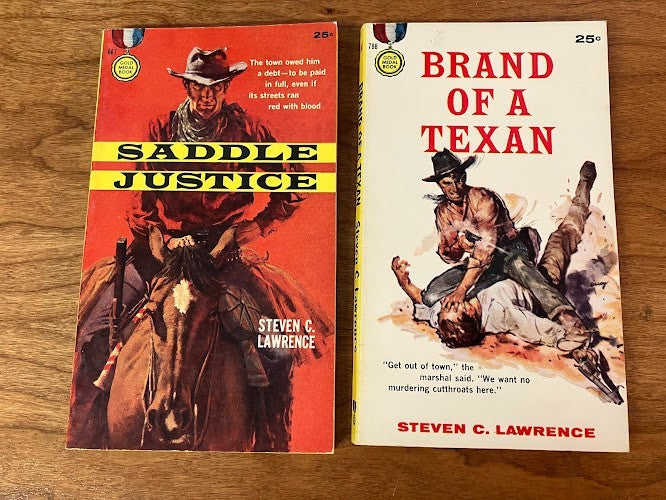 Gold Medal Westerns by Steven C. Lawerence - lot of 2