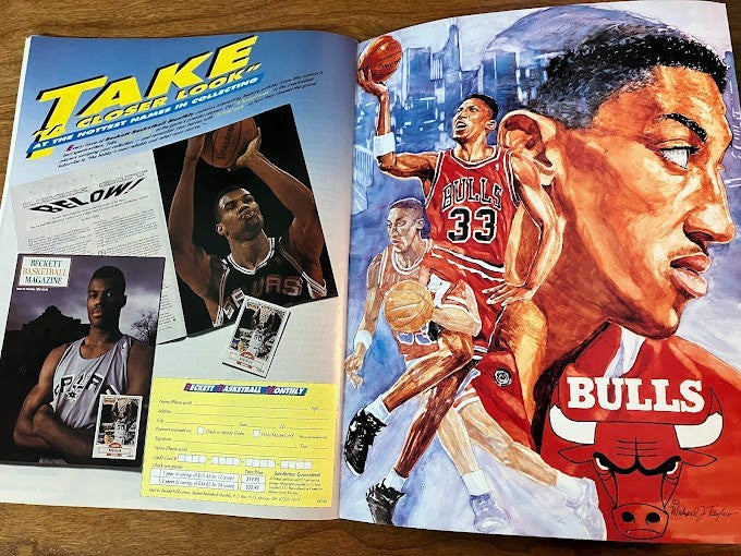 Beckett Basketball 1991 Issue #14 Michael Jordan Cover