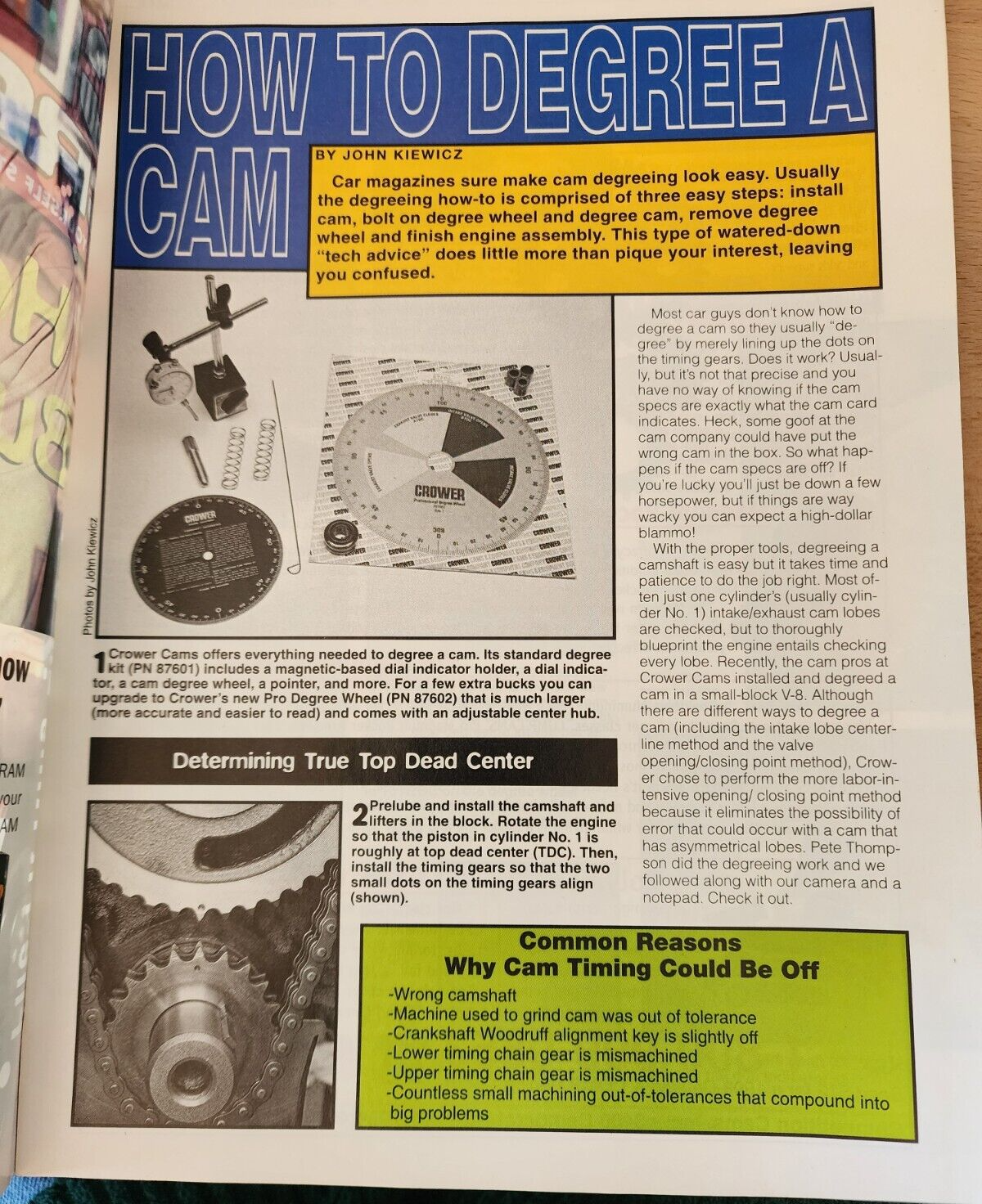 Vtg Car Craft 24-Page Special Home Engine Builder's Guide