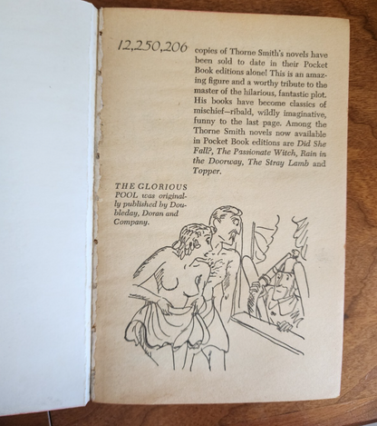 The Glorious Pool by Thorne Smith Paperback Pocket Book 1953