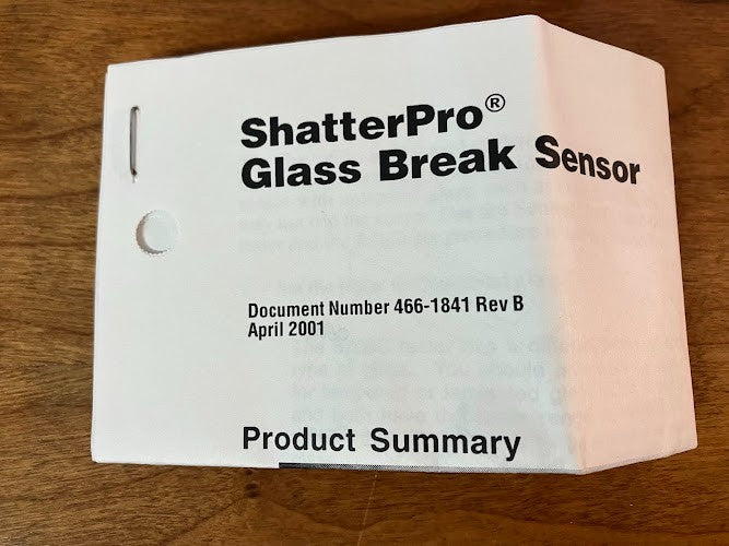 60-873-95 Interlogix: shatterpro crystal glassbreak sensor - NX-488