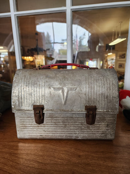 Vintage Thermos Brand Products V Dome Lunch Box