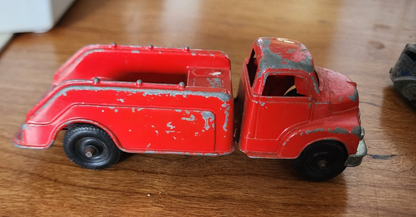 Toy Fire Ladder Red Metal Steel Truck 6-1/4" - USA