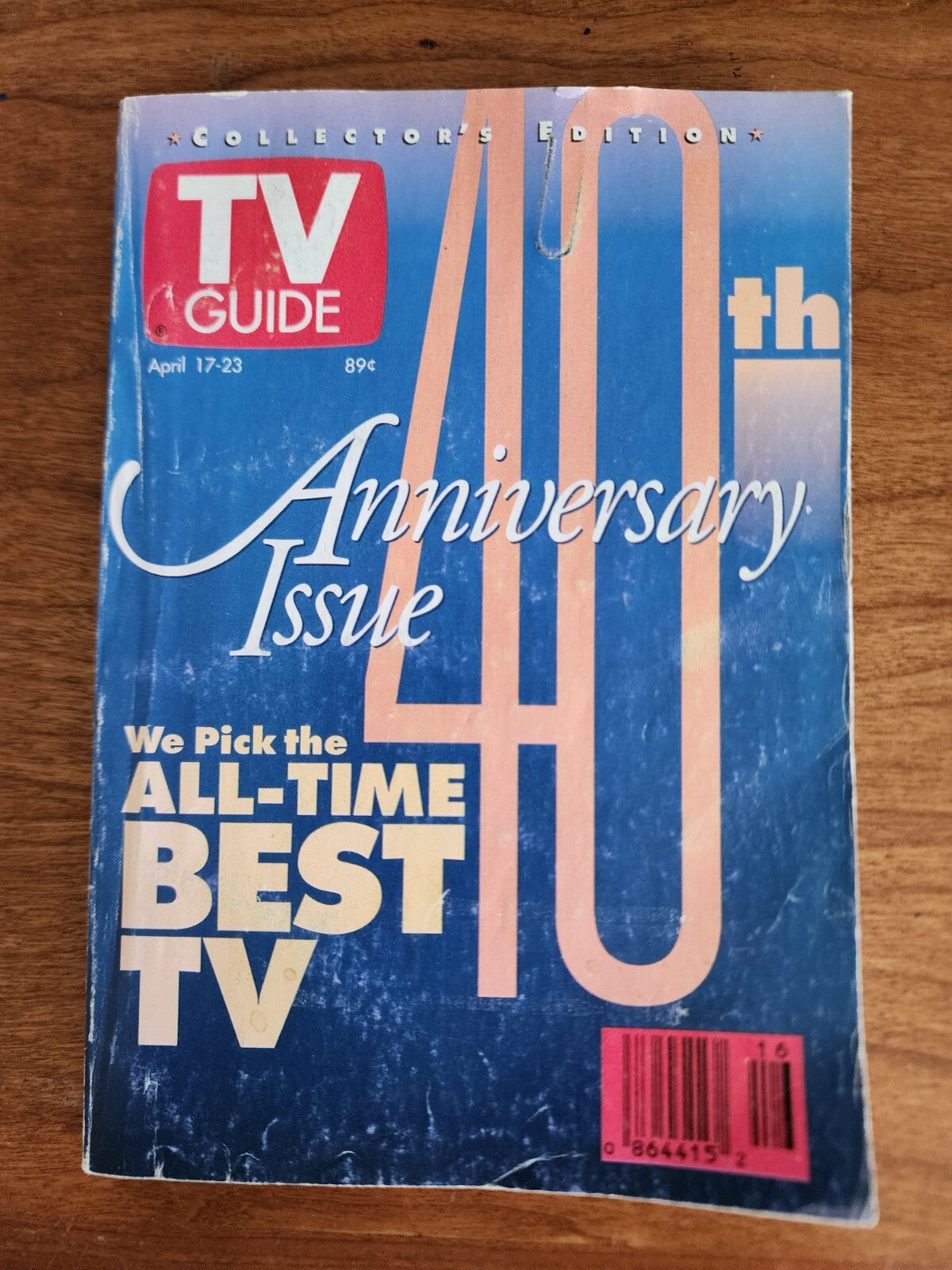 TV Guide Magazine April 17-23, 1993 40th Anniversary Issue